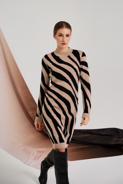 SUKIENKA DAMSKA Z-SU-4817 COFFEE