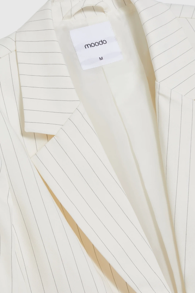 WOMEN'S BLAZER L-MR-4930 OFF WHITE
