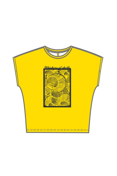 WOMEN'S T-SHIRT L-TS-4746 YELLOW