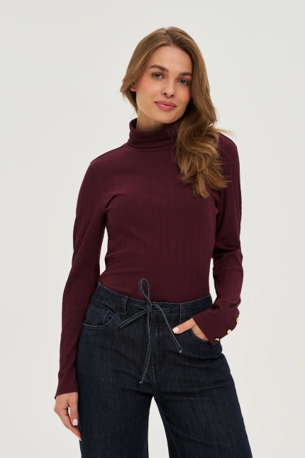 BLUZKA DAMSKA Z-TS-4818 BURGUNDY