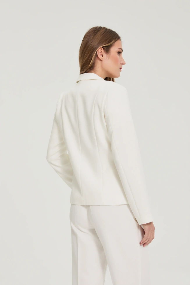 WOMEN'S BLAZER L-MR-4912 OFF WHITE-set