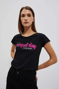 LADIES TSHIRT L-TS-4020 BLACK