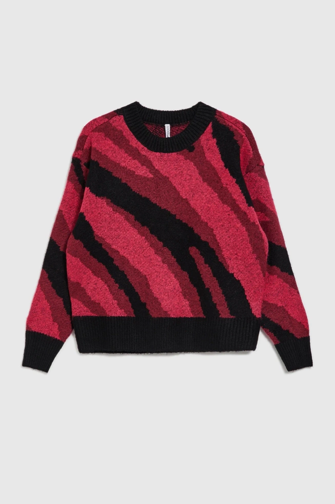 WOMEN'S SWEATER Z-SW-4555 D.RED