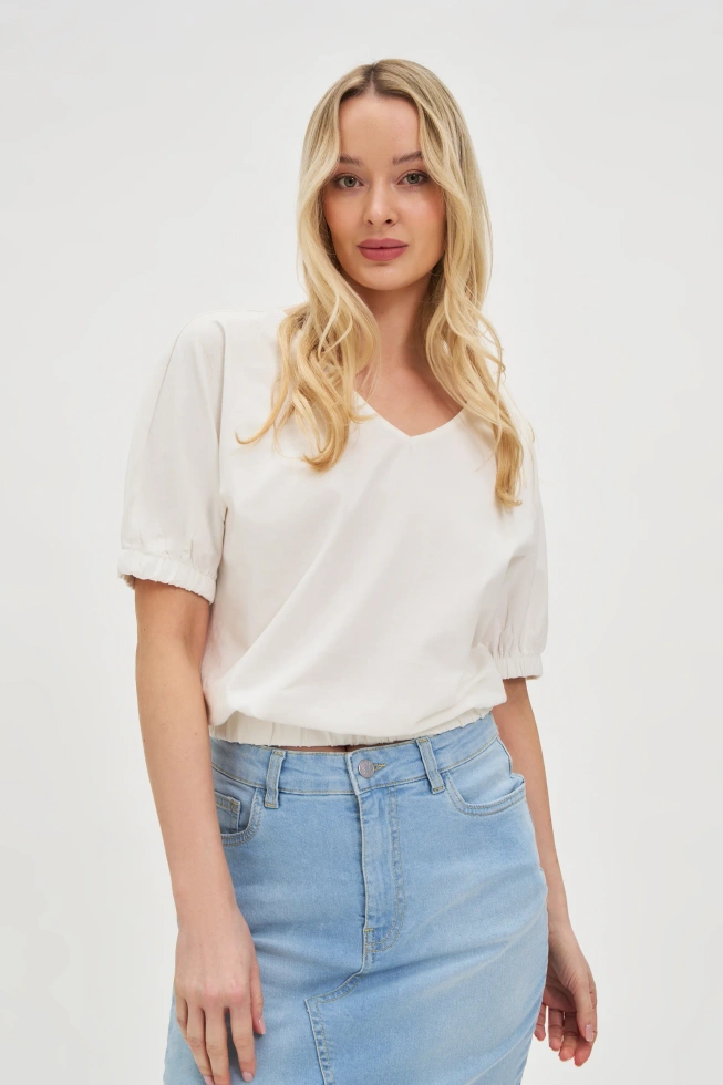 WOMEN'S TSHIRT L-TS-4619 OFF WHITE-set