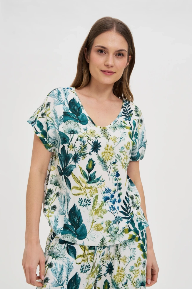 KOSZULA DAMSKA L-KO-4649 OFF WHITE