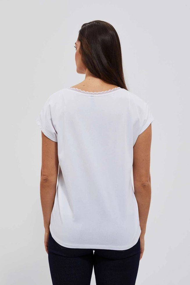 LADIES TSHIRT L-TS-4032 WHITE