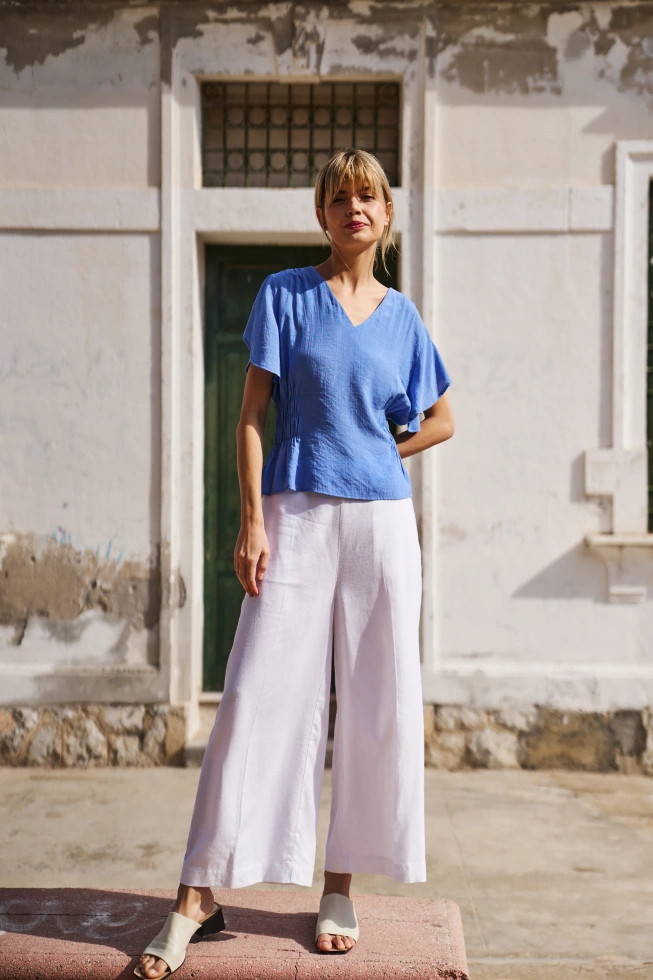 WOMEN'S PANTS L-SP-4622 WHITE