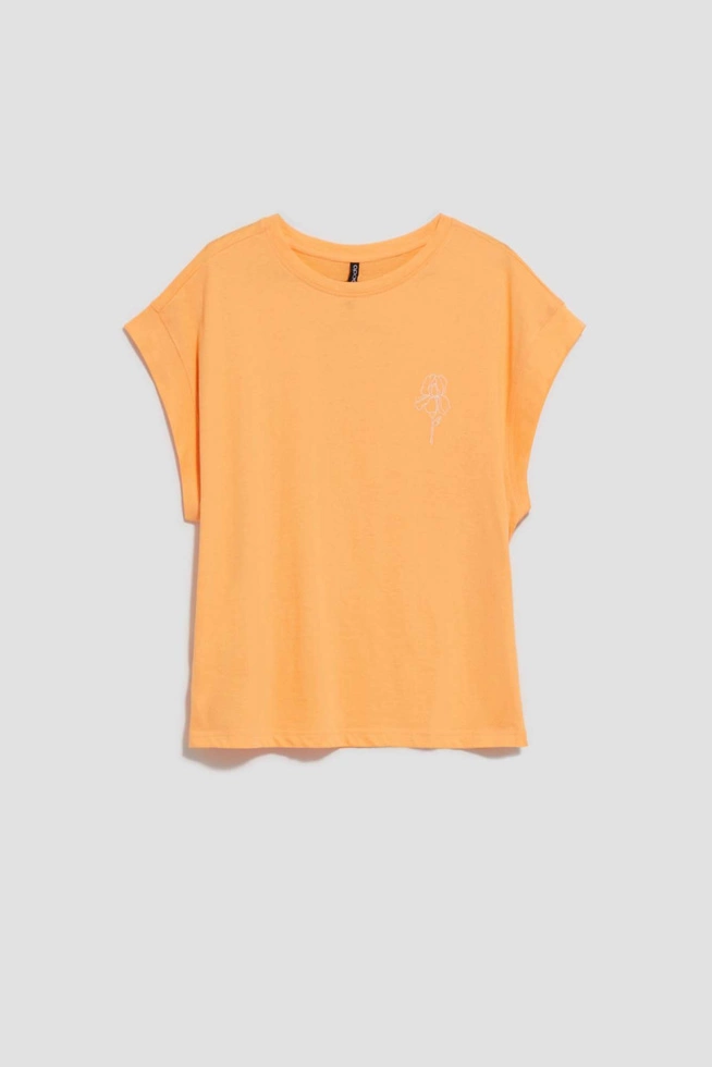 LADIES TSHIRT L-TS-4116 PEACH