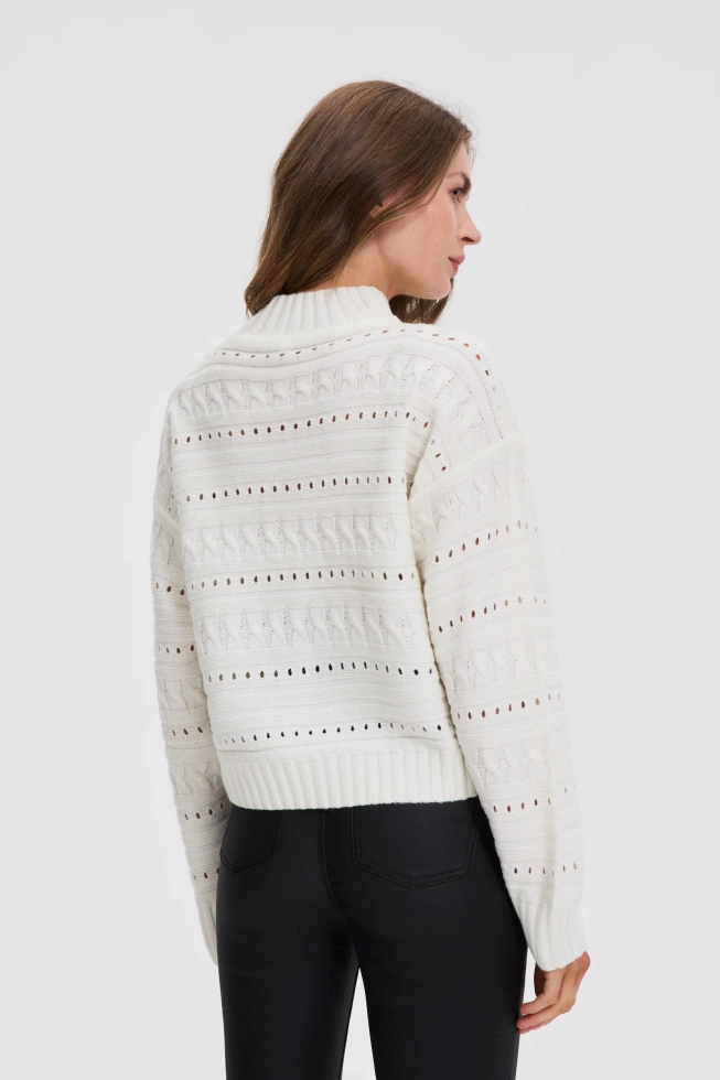 SWETER DAMSKI Z-SW-4834 OFF WHITE