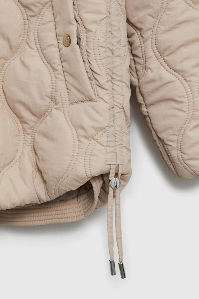 WOMEN'S JACKETS L-KU-4901 BEIGE-set