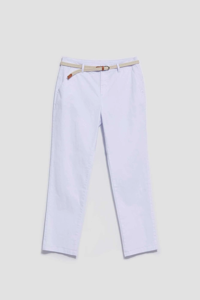 LADIES PANTS L-SP-4014 WHITE