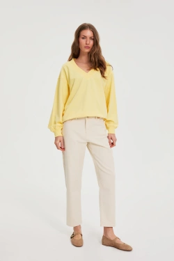 JEANSY DAMSKIE L-JE-4911 CREAM