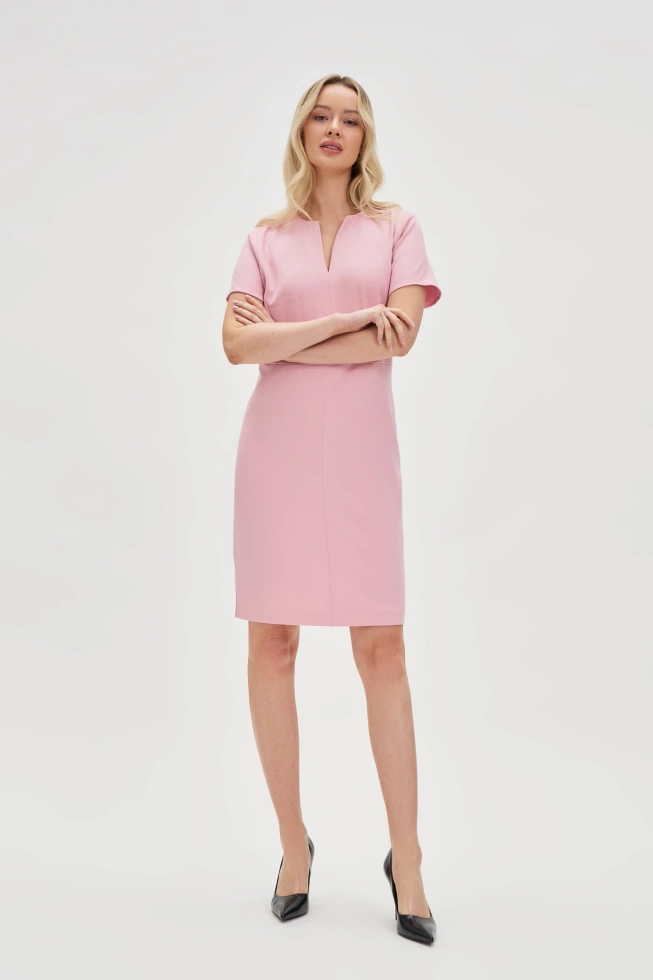 WOMEN'S DRESS L-SU-4632 PINK-set
