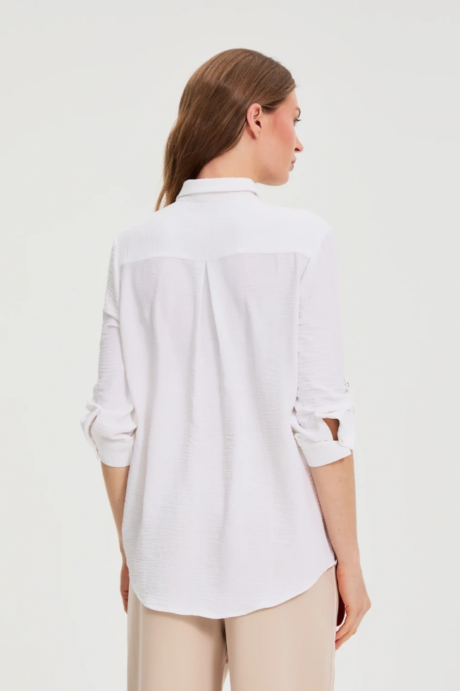 KOSZULA DAMSKA L-KO-4909 WHITE