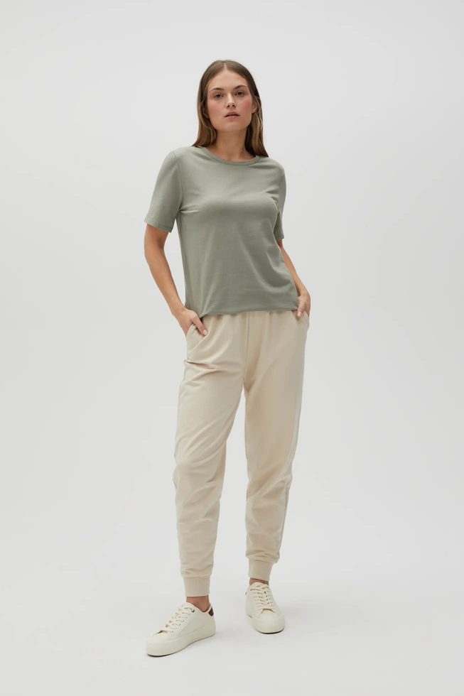 WOMEN'S TSHIRT L-TS-4624 OLIVE-set