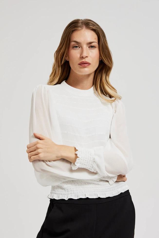 WOMEN'S SHIRT Z-KO-4534 OFF WHITE