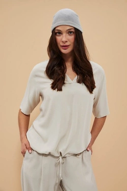 LADIES SHIRT L-KO-4032 L.BEIGE