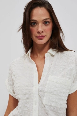 LADIES SHIRT L-KO-4022 WHITE