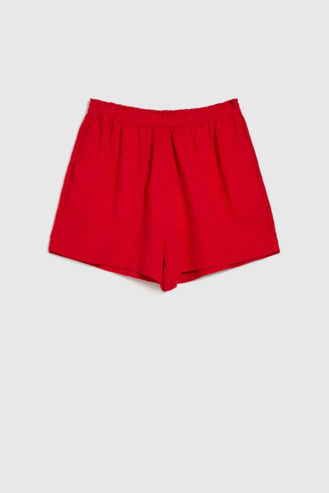 WOMEN'S SHORTS L-SH-4608 RED-set