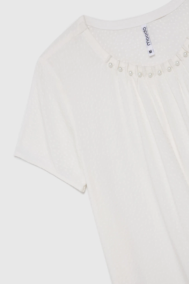 WOMEN'S SHIRT L-KO-4616 OFF WHITE