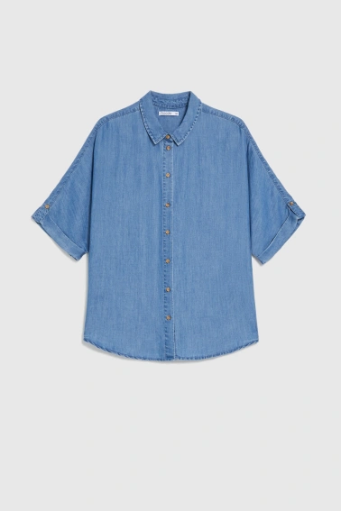 WOMEN'S SHIRT L-KO-4938 BLUE-set