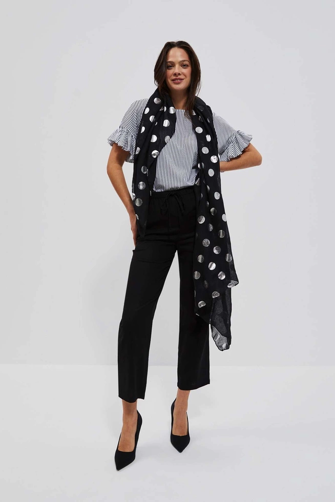 LADIES SCARF L-SZ-4005 BLACK