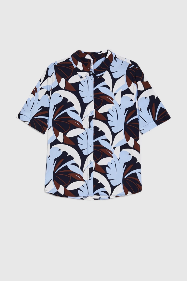 WOMEN'S SHIRT L-KO-4913 NAVY