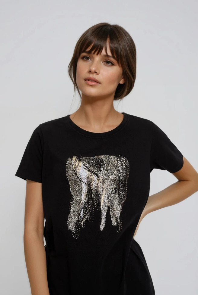 WOMEN'S TSHIRT L-TS-4901 BLACK-set