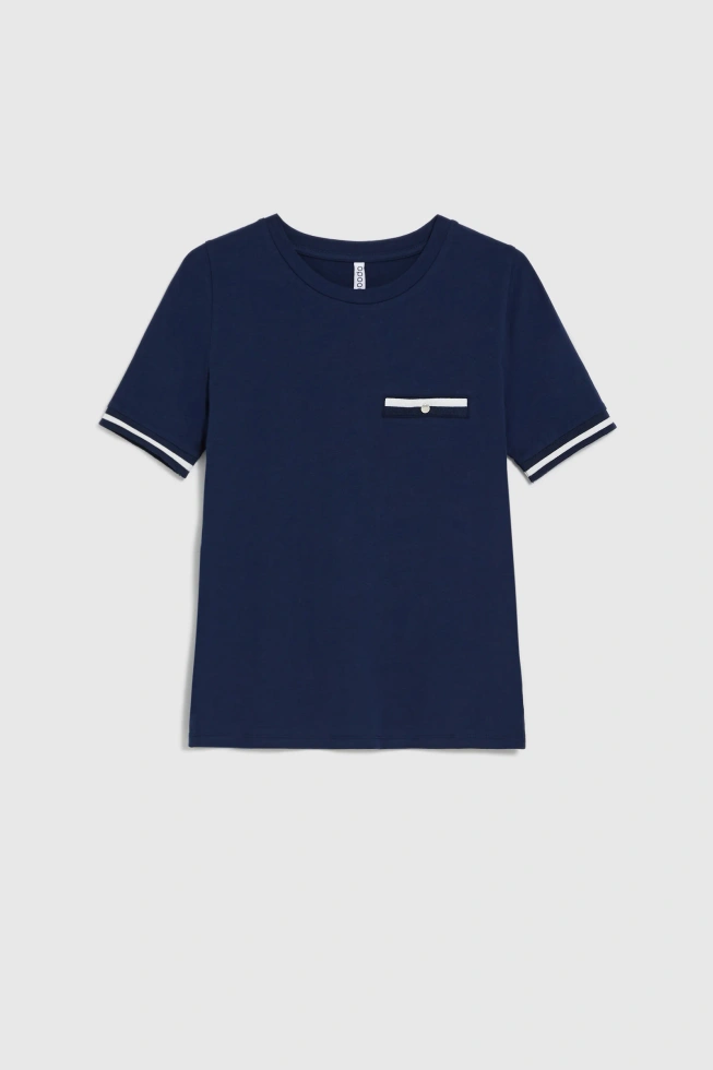 WOMEN'S TSHIRT L-TS-4943 NAVY-set