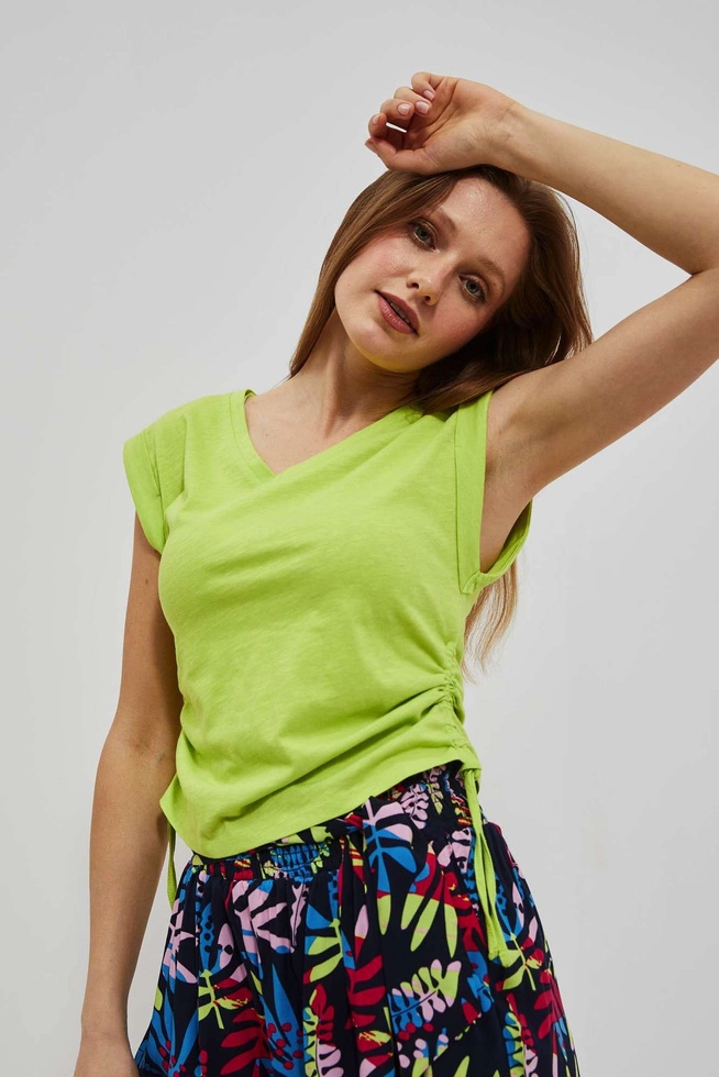 LADIES TOP L-TS-4060 L.GREEN