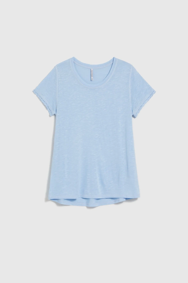 WOMEN'S T-SHIRT L-TS-4672 L.BLUE-set