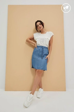 LADIES SKIRT L-SC-4005 BLUE