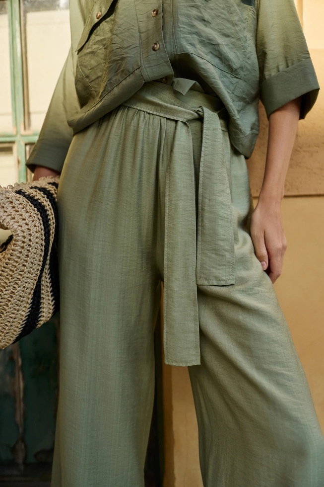 SPODNIE DAMSKIE L-SP-4624 OLIVE-pakiet