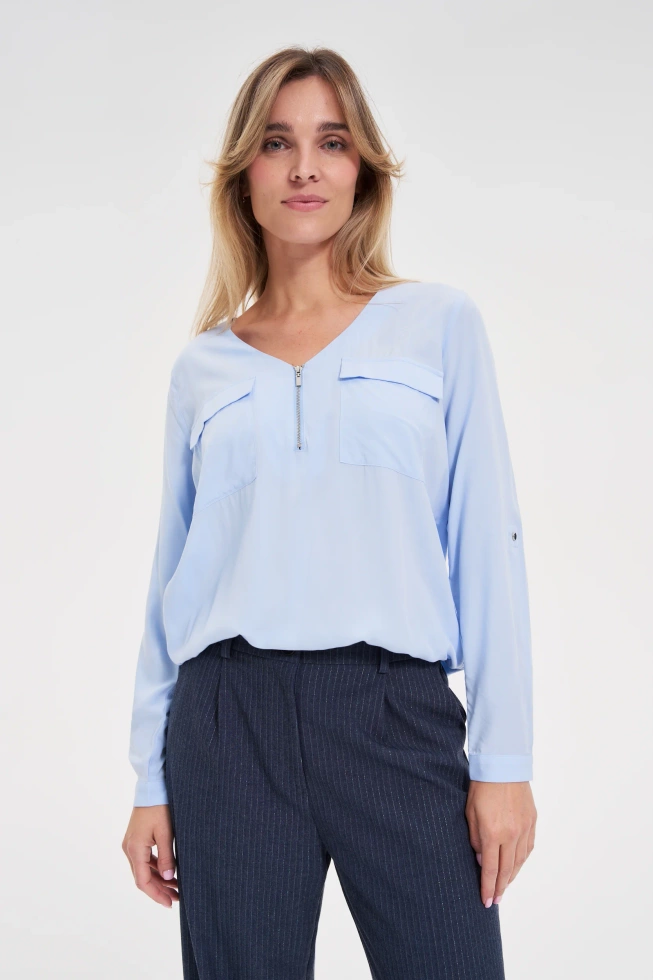 WOMEN'S SHIRT Z-KO-4814 L.BLUE