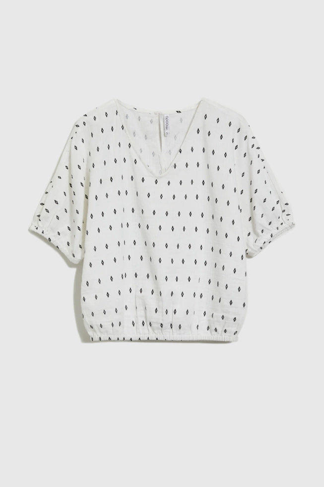 KOSZULA DAMSKA L-KO-4665 OFF WHITE