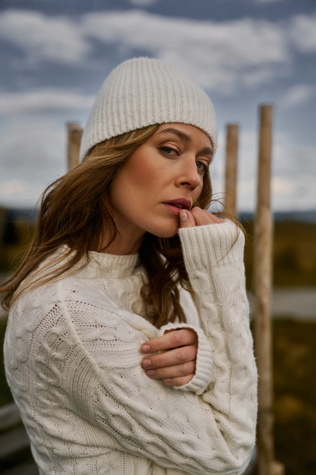 WOMEN'S HAT Z-CZ-4813 OFF WHITE MEL