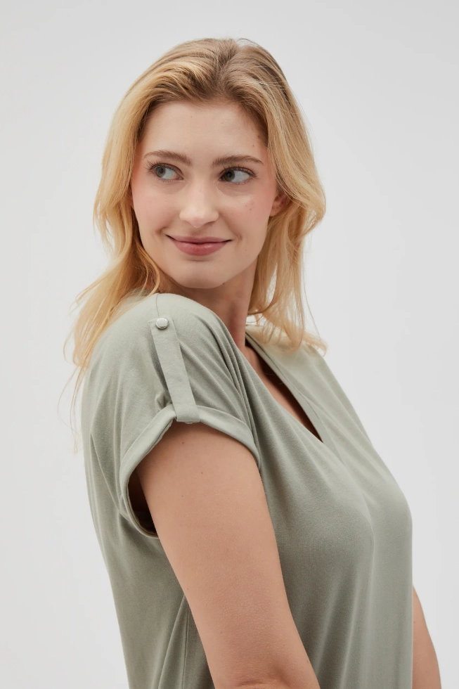 WOMEN'S TSHIRT L-TS-4621 OLIVE