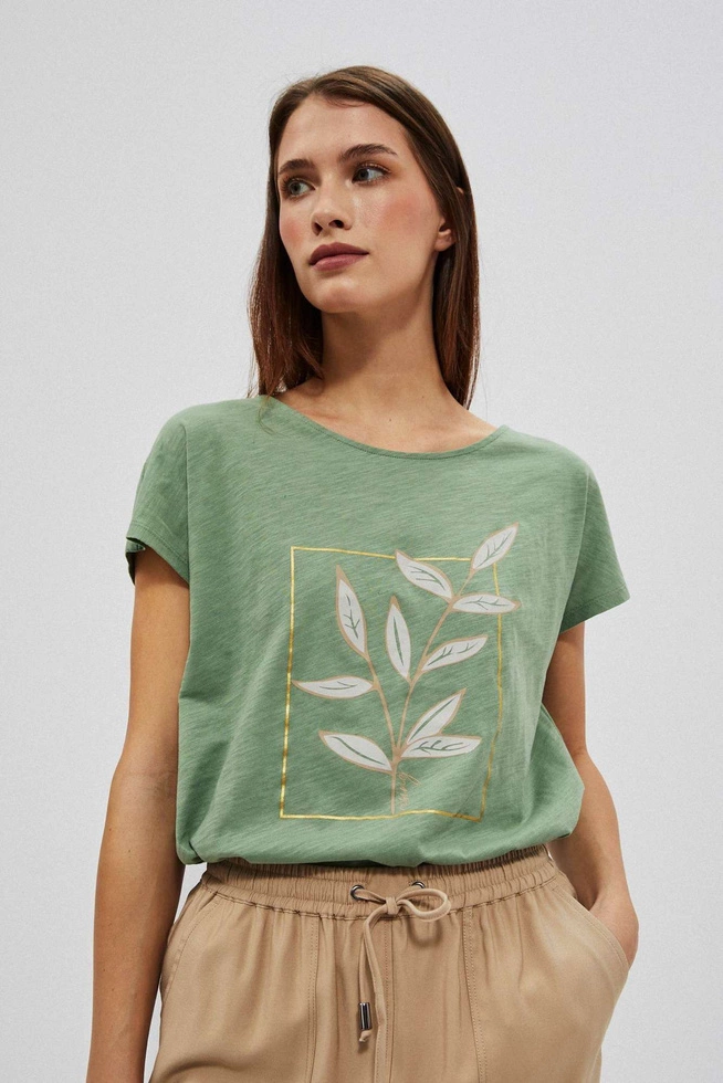 LADIES TSHIRT L-TS-4044 OLIVE