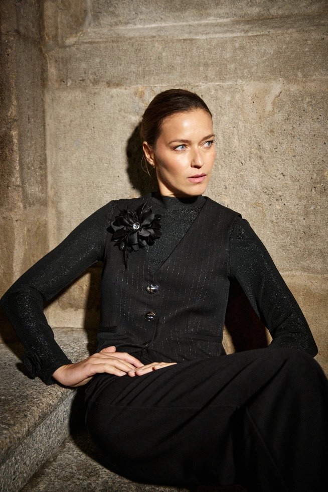 WOMEN'S LONGSLEEVE Z-TS-4822 BLACK