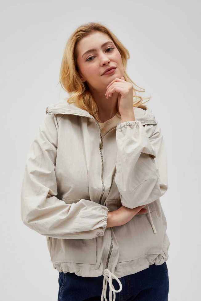 KURTKA DAMSKA L-KU-4601 L.BEIGE