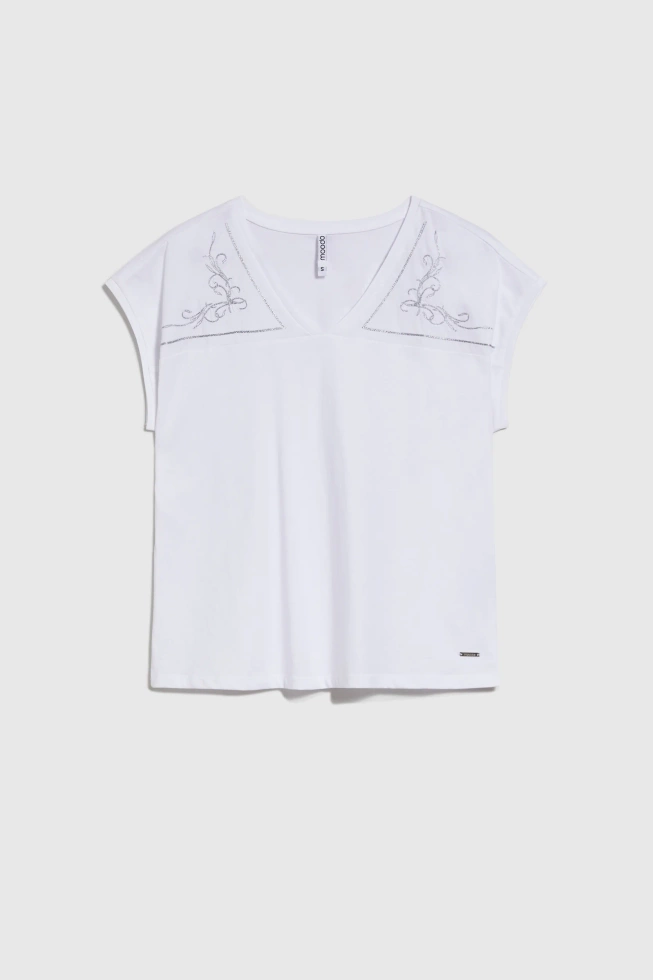 WOMEN'S T-SHIRT L-TS-4734 WHITE