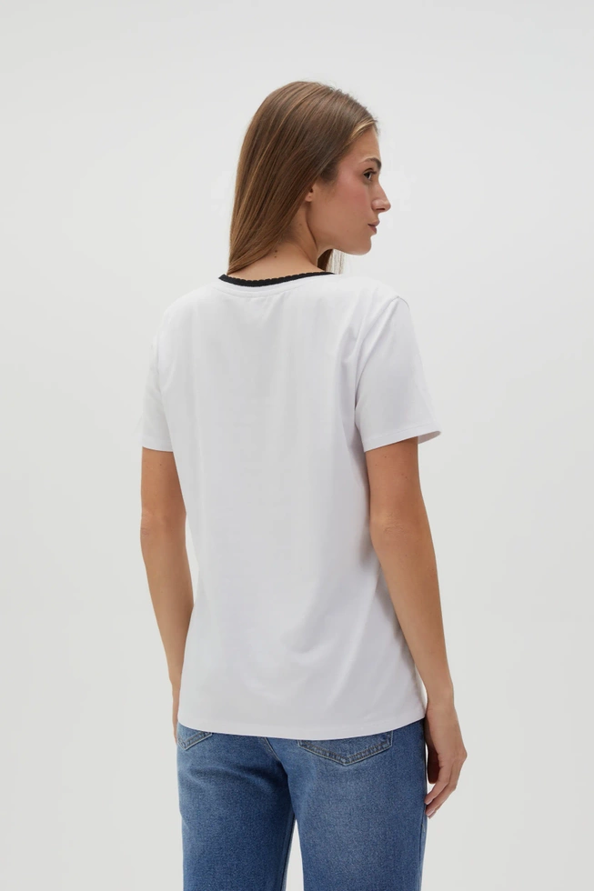 WOMEN'S TSHIRT L-TS-4601 WHITE