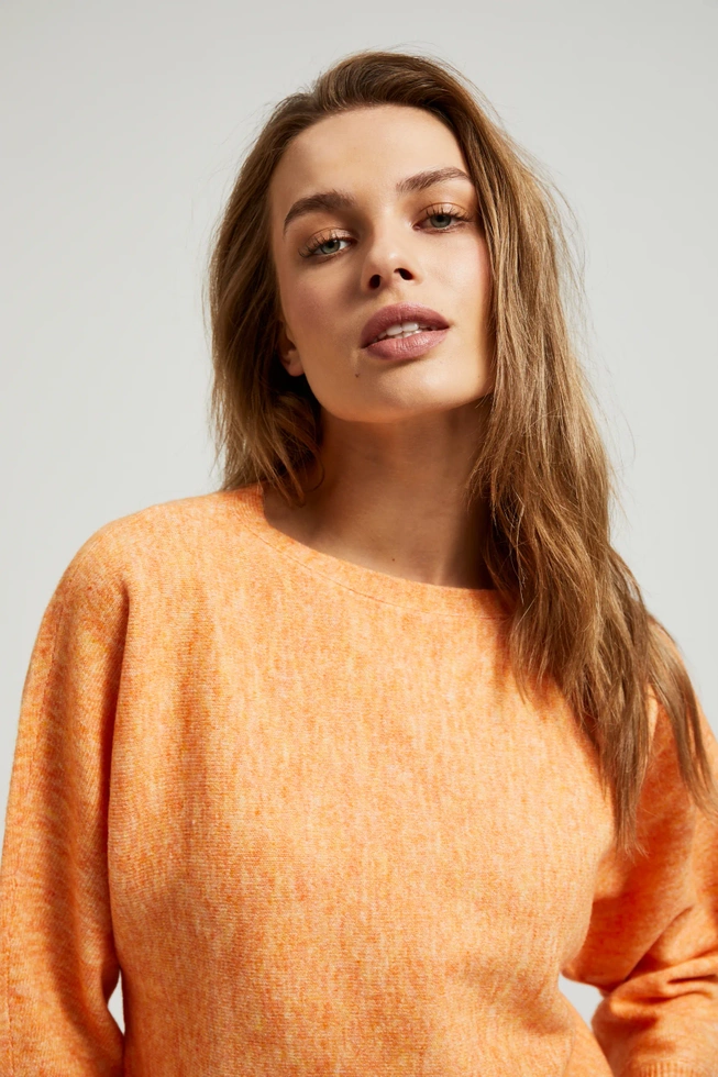 WOMEN'S SWEATER Z-SW-4512 ORANGE MEL