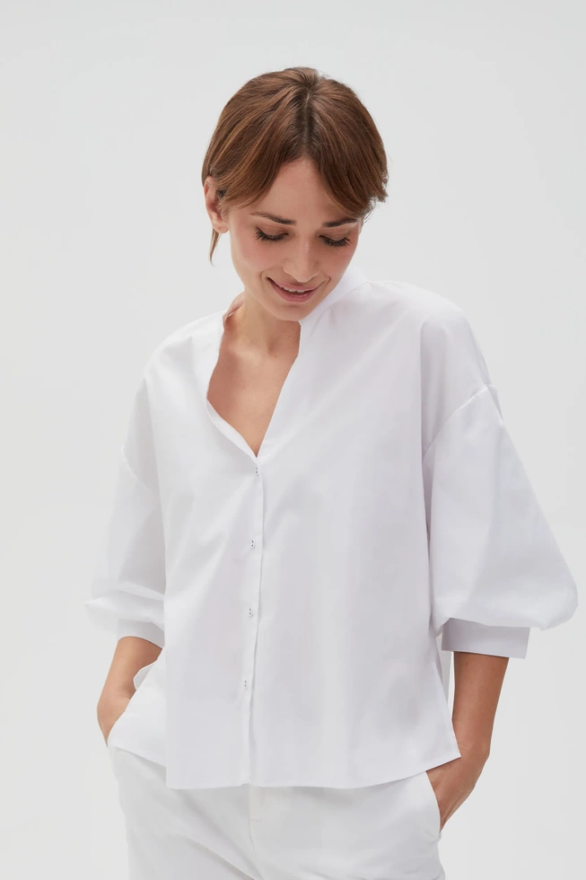 WOMEN'S SHIRT L-KO-4615 WHITE