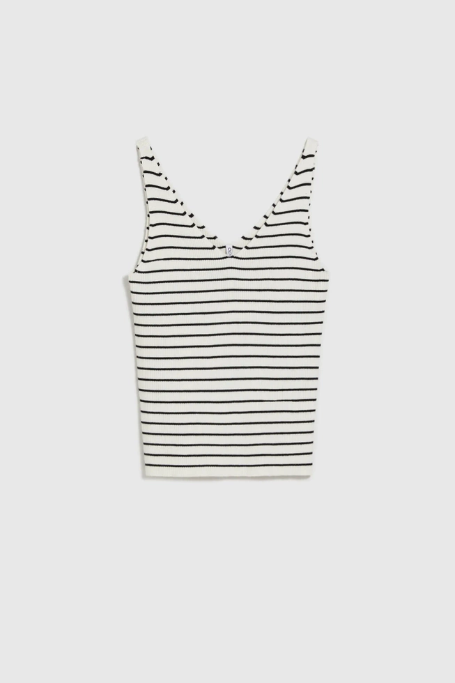 WOMEN'S TSHIRT L-TS-4715 WHITE_BLACK