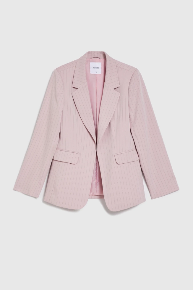 WOMEN'S BLAZER L-MR-4931 DUSTY PINK