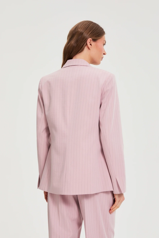 WOMEN'S BLAZER L-MR-4931 DUSTY PINK