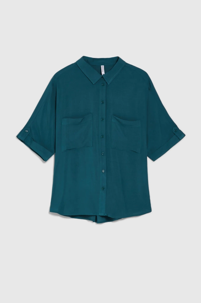 WOMEN'S SHIRT L-KO-4624 D.GREEN-set