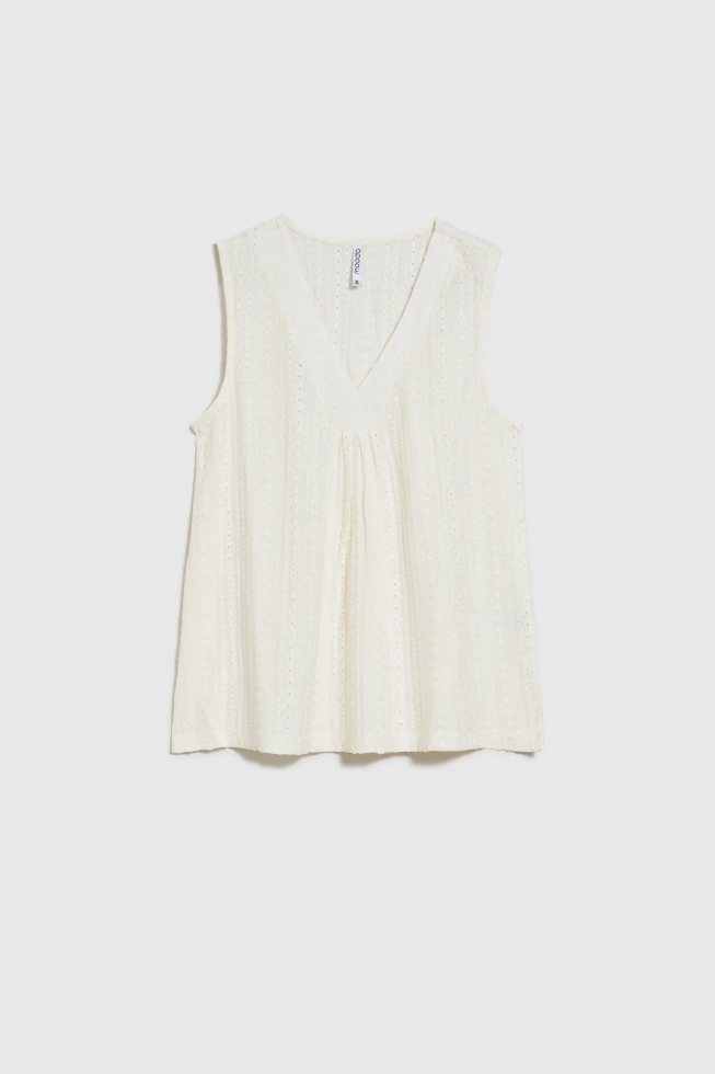 WOMEN'S TOP L-TS-4677 OFF WHITE-set