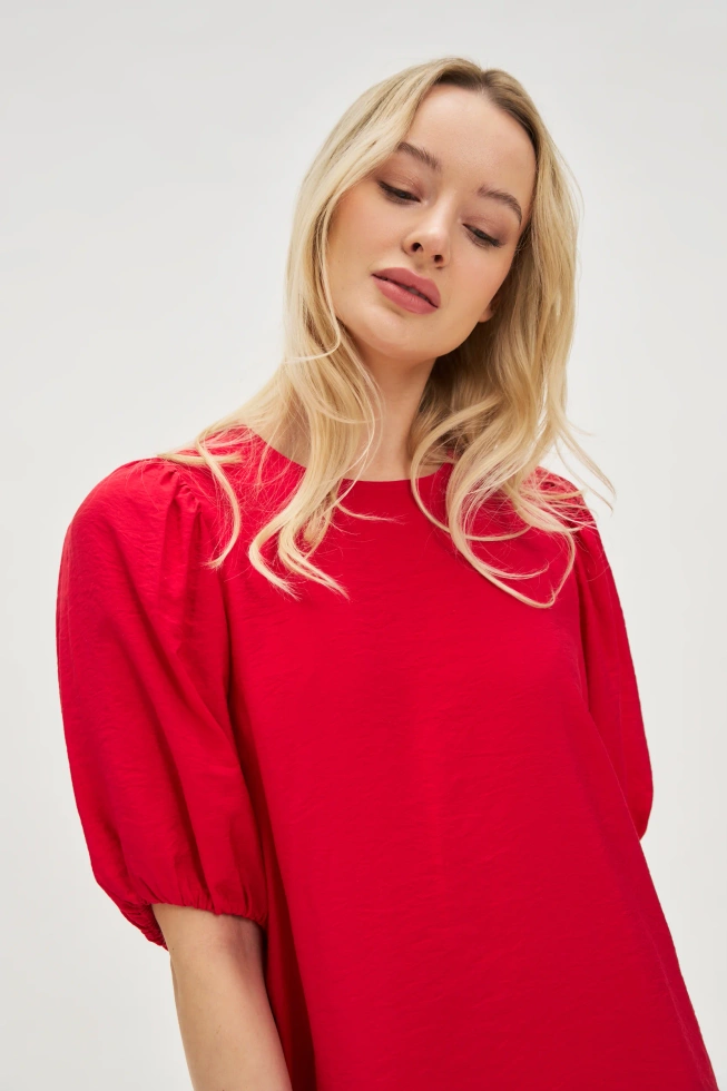 WOMEN'S DRESS L-SU-4638 RED